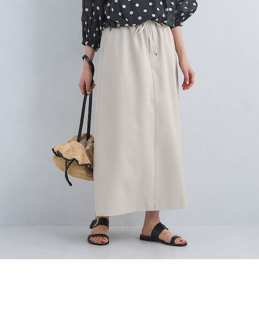 ［size SHORTあり］スラブオックス ナロー フレア スカート