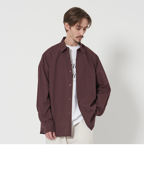 シャドー ストライプ レギュラー フォルム シャツ