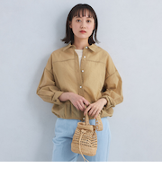 ドロスト シアー シャツ