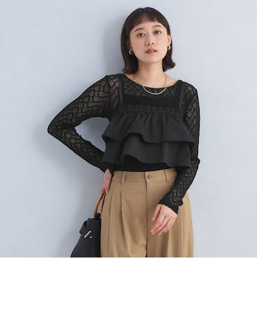 2WAY シャーリング キャミソール