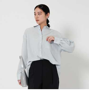 シアー バックタック シャツ