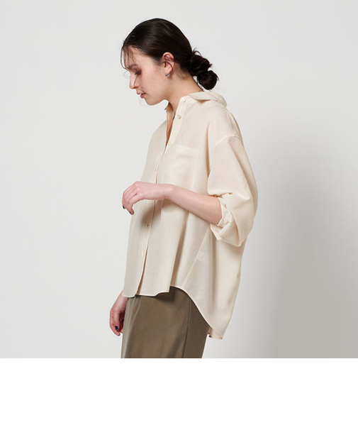 シアー バックタック シャツ