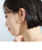 ツイストフープ イヤリング