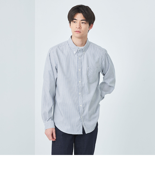 オックスフォード ボタンダウン シャツ -防シワ-