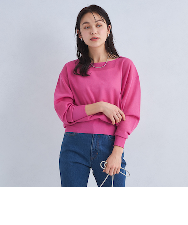 パフ シアー ニット プルオーバー -ウォッシャブル-