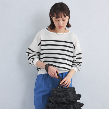 パフ シアー ニット プルオーバー -ウォッシャブル-