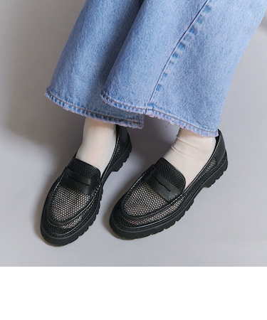 ＜MOHI...＞ネット ローファー