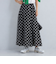［size SHORTあり］シアー ドット 無地 フレア スカート
