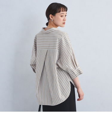 ストライプ ドルマン シャツ