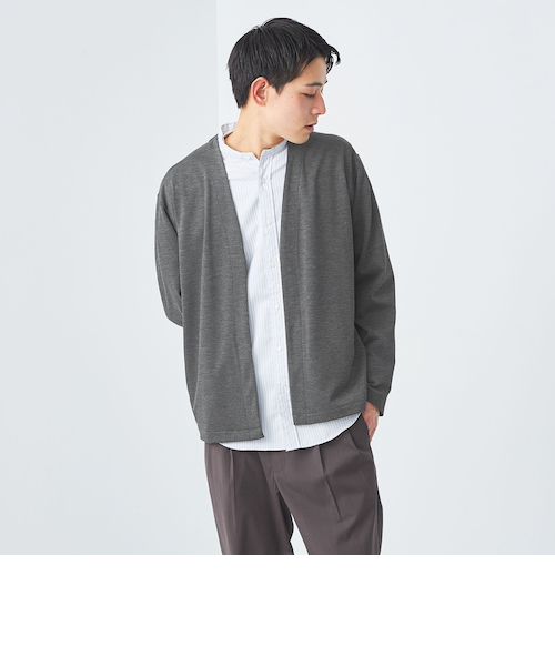 HI-LINE ウール スムース カーディガン ‐ウォッシャブル