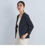 サラフール ノーラペル ジャケット  -マシンウォッシャブル・ストレッチ・UVカット-