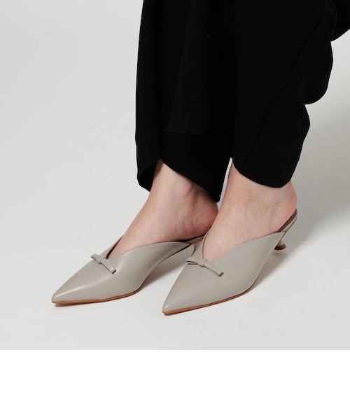【LILAC】<CORSO ROMA 9>レザー リボン ポインテッド ミュール LILAC】CORSO ROMA 9レザー リボン ポインテッド ミュール 【公式通販】