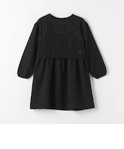 レースキャミ+ガーゼワンピースセット / キッズ  100cm-130cm