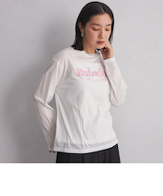 ＜at ease＞シアー ロゴ Tシャツ