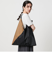 ＜MELO＞2TONE トライアングル トートバッグ