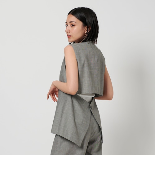 【NAVY】<D.O UNITED ARROWS BY DAISUKE OBANA for WOMEN>H/T C/LESS VEST/ベスト D.O UNITED ARROWS BY DAISUKE OBANA for WOMEN＞H/T C/LESS VEST/ベスト