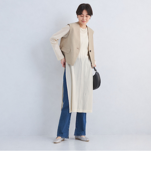 シアー レイヤード ワンピース