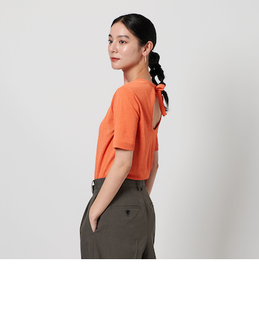 バックリボン ショートスリーブ Tシャツ