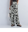 アート プリント ワイド パンツ