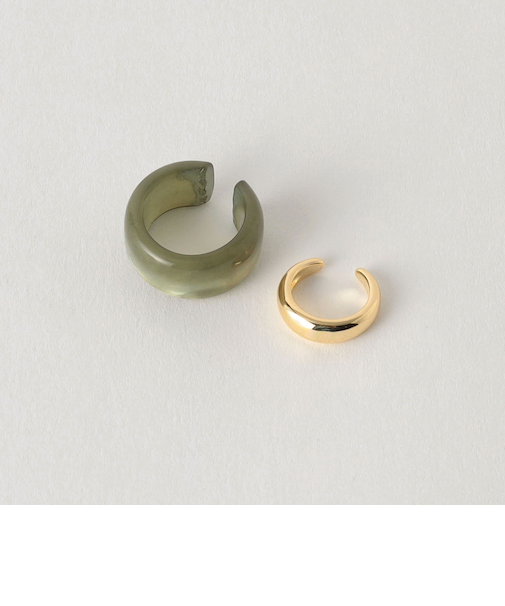 マーブルメタル 2本セット イヤーカフ / イヤカフ