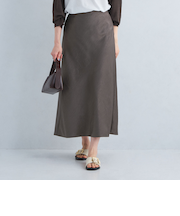 ワッシャー サテン ナロー スカート