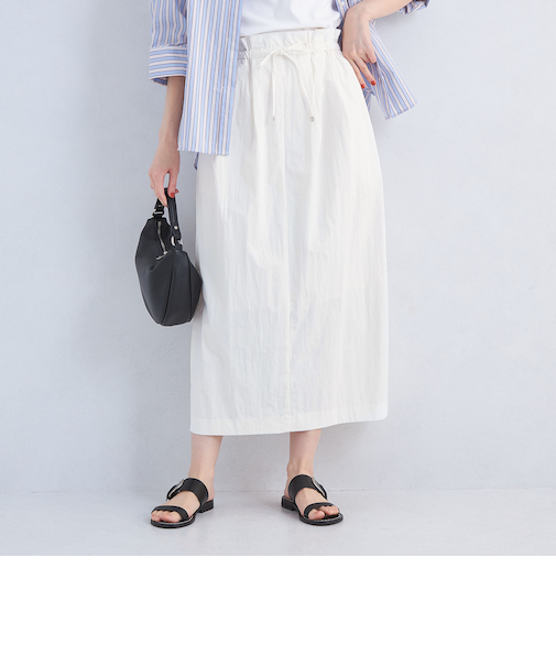 ウエスト ギャザー バブル スカート