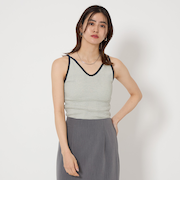 ＜Robert P. Miller＞リブ カップ付き キャミソール タンクトップ