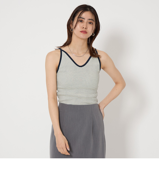 ＜Robert P. Miller＞リブ カップ付き キャミソール タンクトップ