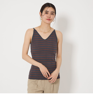 <Robert P. Miller>リブ カップ付き キャミソール タンクトップ