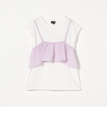 Tシャツ+フリルキャミ  / キッズ  140cm-160cm