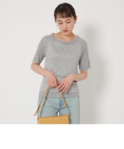 別注】＜blurhms for conte＞ロゴプリント ビッグ プルオーバー