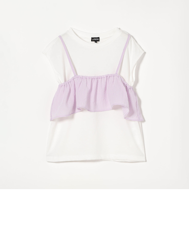 Tシャツ+フリルキャミ  / キッズ  100cm-130cm