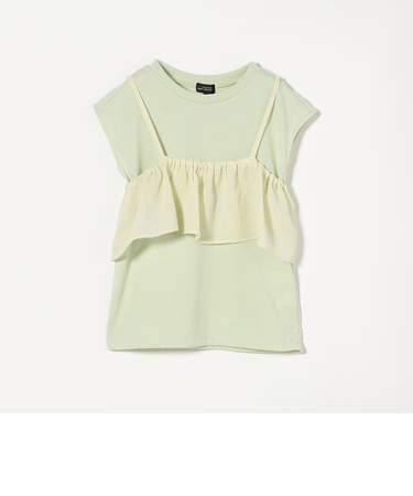 Tシャツ+フリルキャミ  / キッズ  100cm-130cm