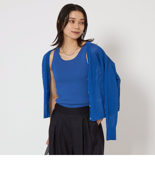 シャーリー 2WAY ノースリーブ ニット -ウォッシャブル-