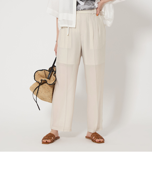 シアー フォルム パンツ