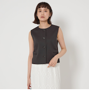 P/LI ジレ プルオーバー -マシンウォッシャブル・ストレッチ-