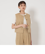 P/LI ジレ プルオーバー -マシンウォッシャブル・ストレッチ-