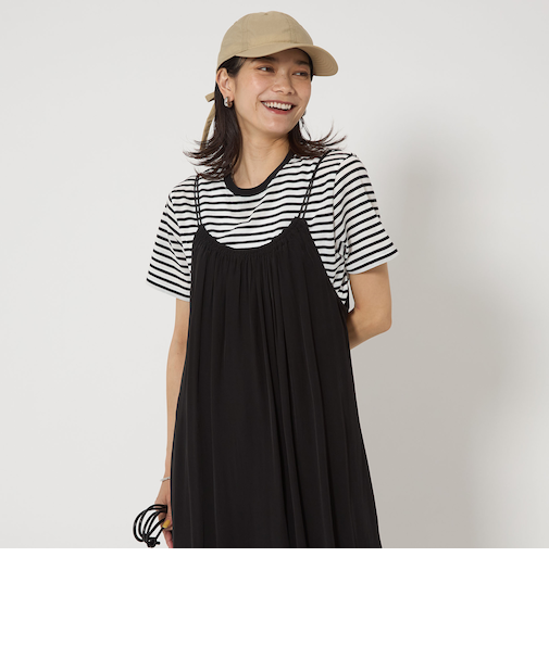 シアー ボーダー Tシャツ