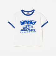 【別注】＜RUSSELL ATHLETIC＞プリント リンガーTシャツ 100cm-130cm