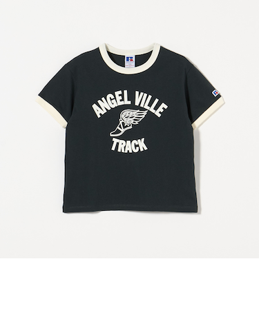 【別注】＜RUSSELL ATHLETIC＞プリント リンガーTシャツ 100cm-130cm