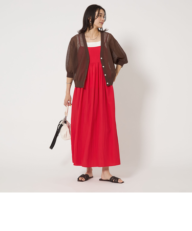 ［size SHORT/TALLあり］ベア キャミソール ワンピース -撥水-