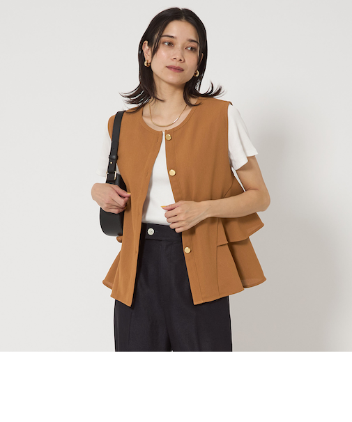 サイドフレア 2WAY ジレ プルオーバー