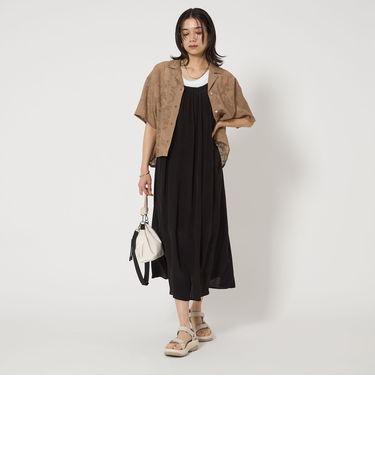 レーヨン クレープ キャミソール ワンピース
