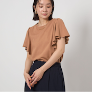 ＜at ease＞フリル スリーブ カットソー -UVカット-