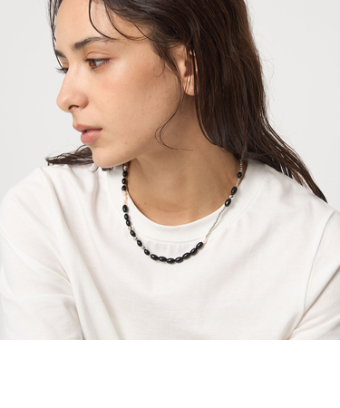 ブラックパーツ ネックレス