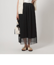 チュール ギャザー スカート