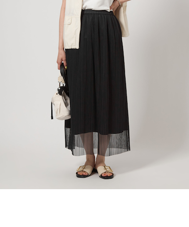 チュール ギャザー スカート