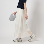 チュール ギャザー スカート