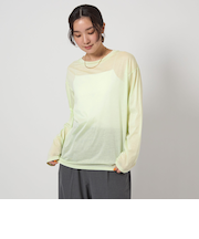 ＜at ease＞シアー ロングスリーブ Tシャツ