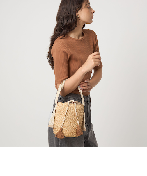 フリンジテープ ワンハンドル バッグ